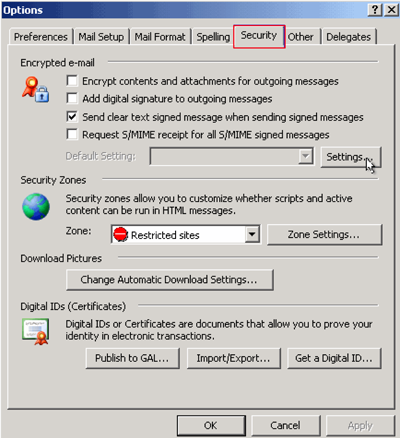 select option