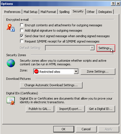 setting