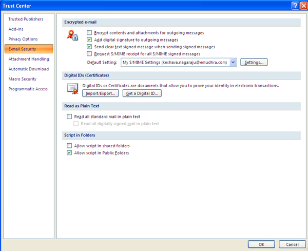 configure